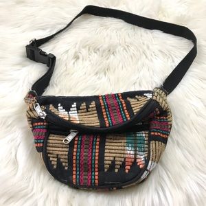 PACSUN Boho Embroidered Fanny Pack